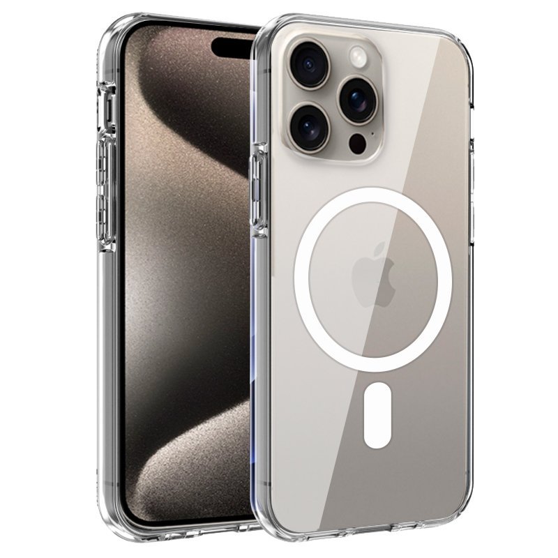 Carcasa COOL para iPhone 15 Pro Max Magnética Transparente