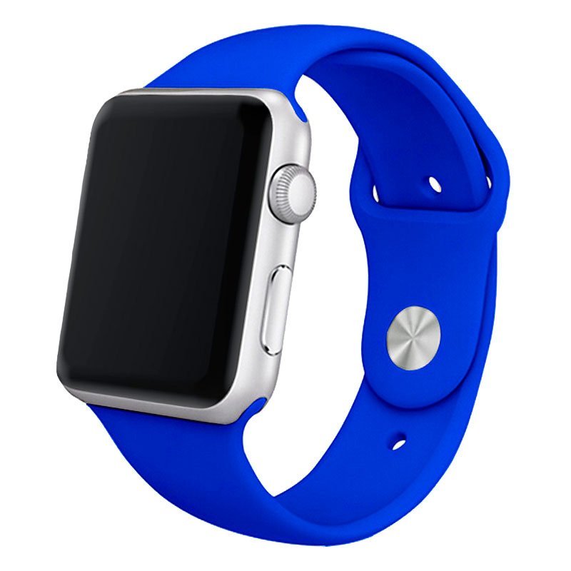 Correa COOL para Apple Watch Series 1 / 2 / 3 / 4 / 5 / 6 / 7 / 8 / 9 / SE (38 / 40 / 41 mm) Goma Azul