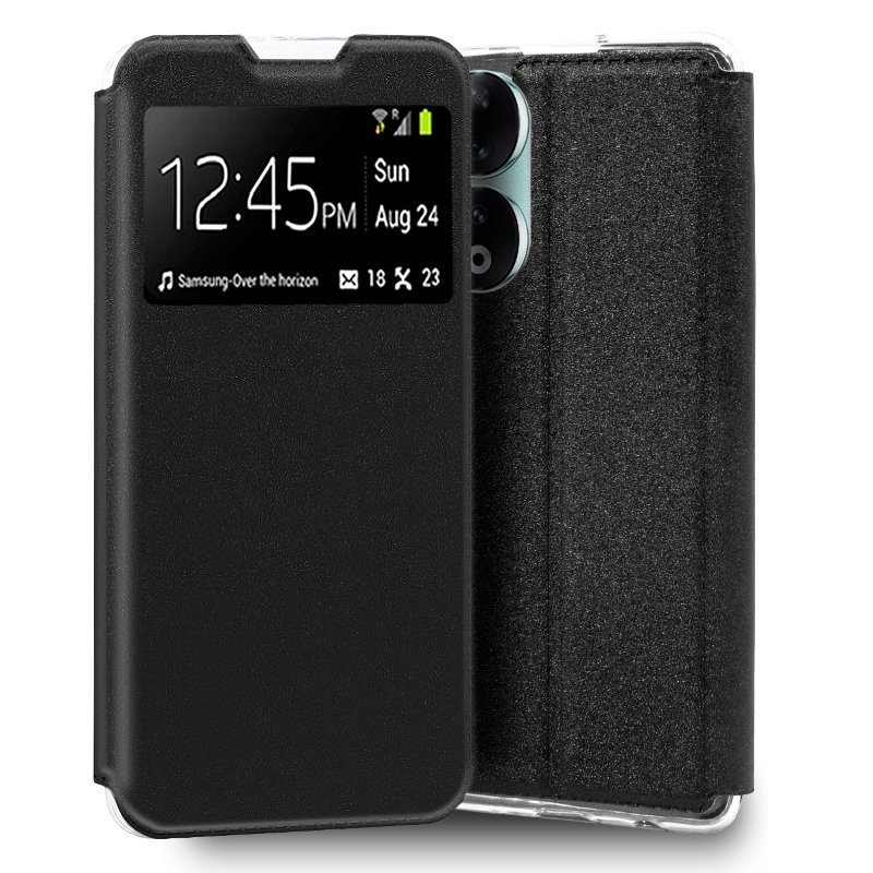 Funda COOL Flip Cover para Honor 90 5G Liso Negro
