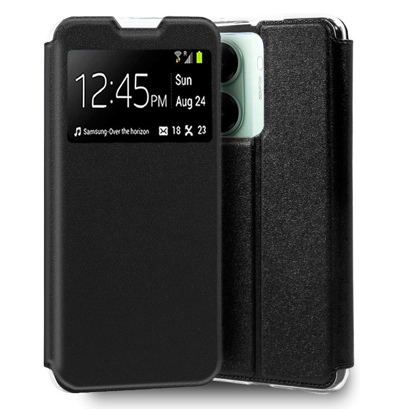 Funda COOL Flip Cover para Xiaomi Poco X7 Pro 5G Liso Negro