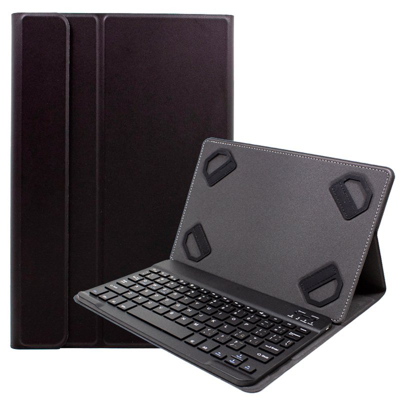 Funda COOL Ebook Tablets 11.5 - 13.5 pulg Polipiel Teclado Bluetooth Negro (Español)