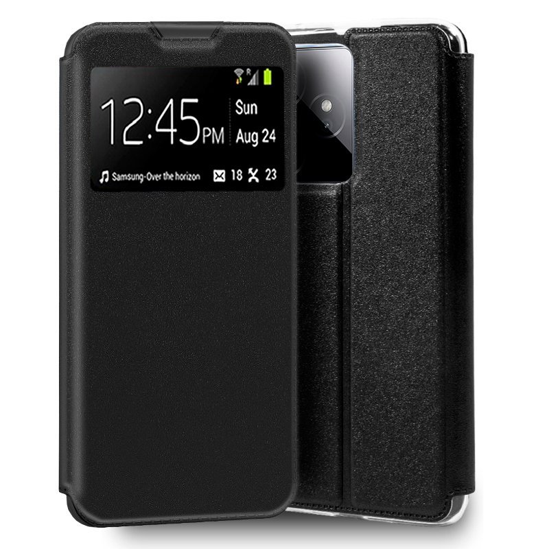 Funda COOL Flip Cover para Realme GT 7 Liso Negro