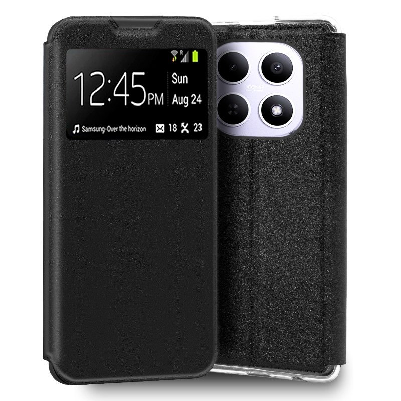 Funda COOL Flip Cover para Xiaomi Redmi Note 15 5G / Poco M8 5G Liso Negro