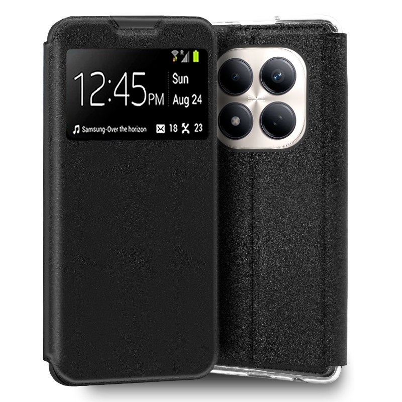 Funda COOL Flip Cover para Xiaomi Redmi Note 15 Pro 5G Liso Negro