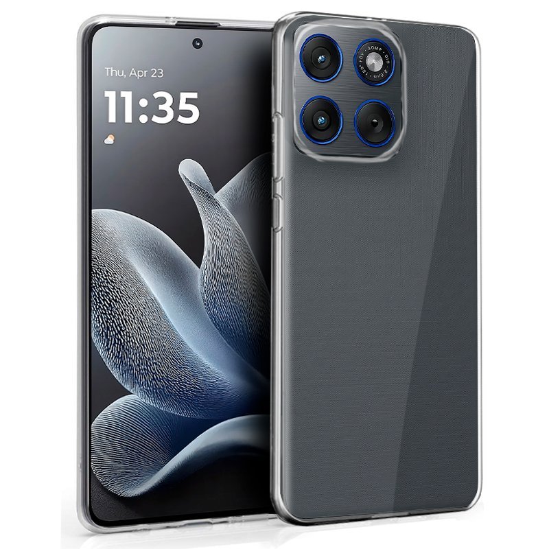 Funda COOL Silicona para Motorola Edge 70 (Transparente)