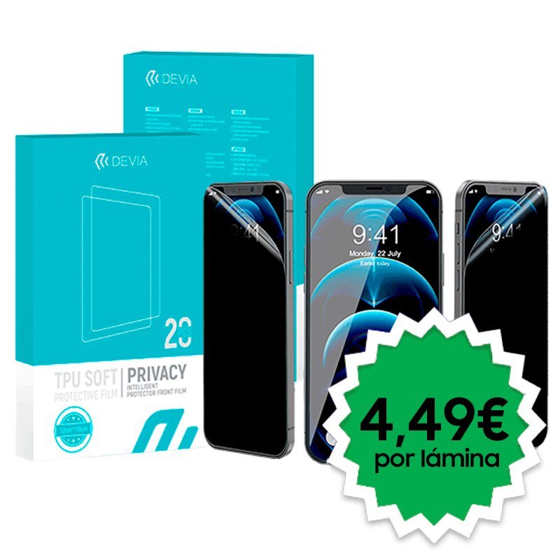 Protector Hidrogel Devia Matte Privacy (Pack 20 uds)