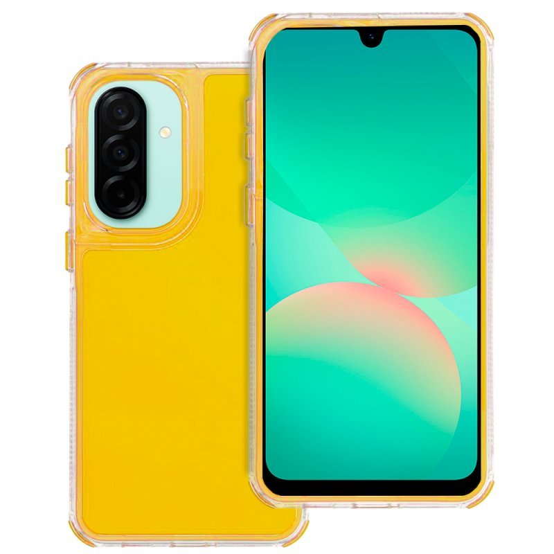 Carcasa COOL para Samsung A266 Galaxy A26 5G / A17 / A17 5G Matrix Amarillo