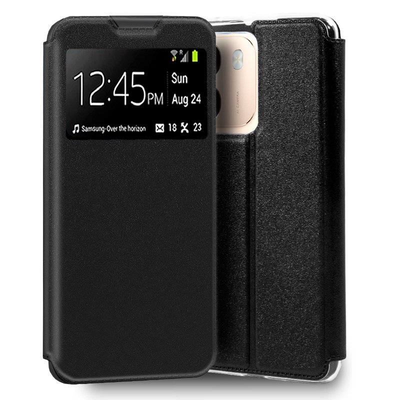 Funda COOL Flip Cover para Oppo A6 / A6 5G Liso Negro